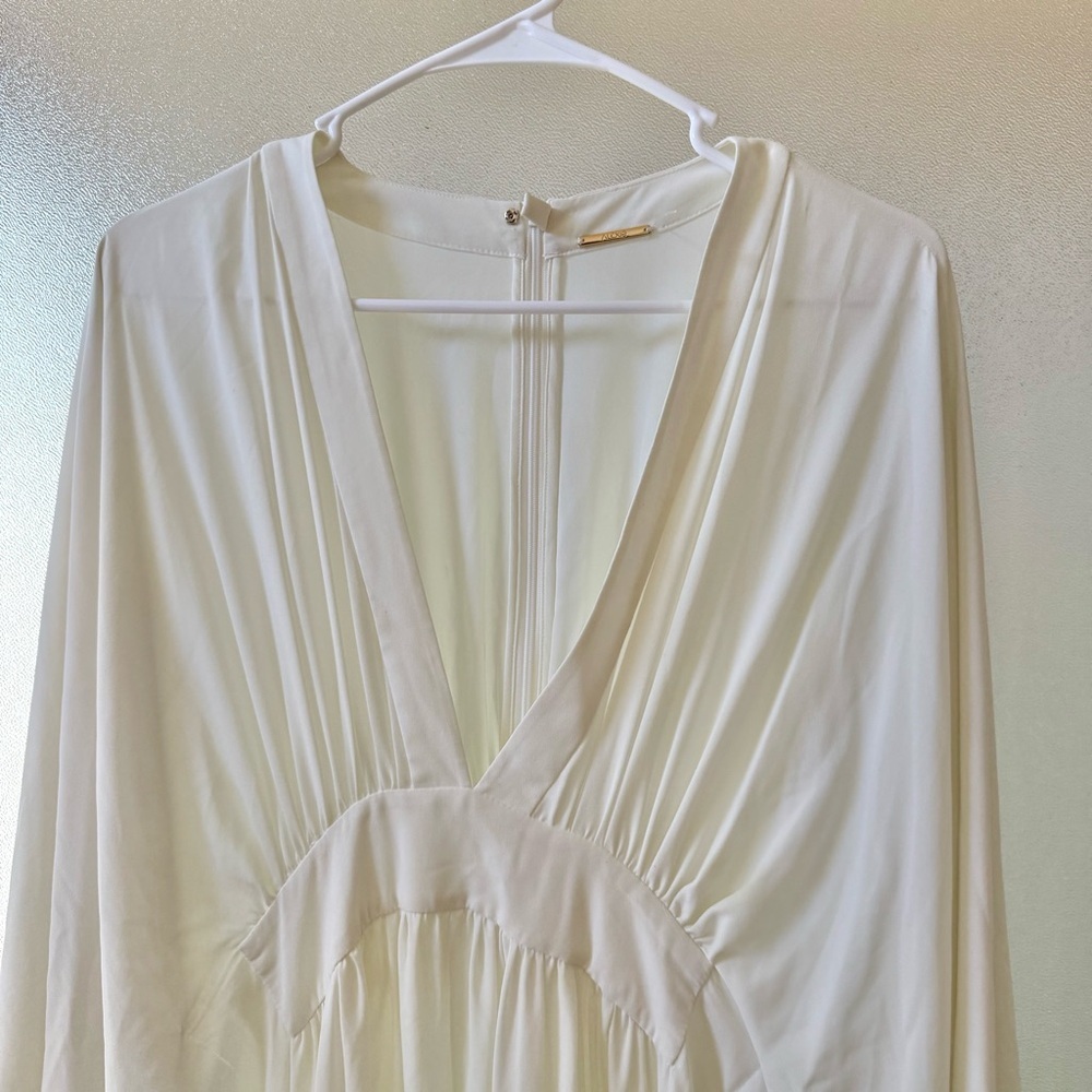 ALEXIS Lilla Kaftan Crepe Maxi Dress White Sz S - Picture 5 of 9